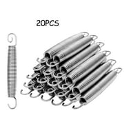 Costway 20pcs 7'' Silver Heavy-Duty Galvanized Trampoline Spring High Tensile All Weather