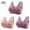 C_ Pink, variant on SMihono Stylish 3 Pack Front Closure Daisy Bras for Older Women Push Up Comfortable Bras No Underwire Seniors Full Support Padded Bras Beige L