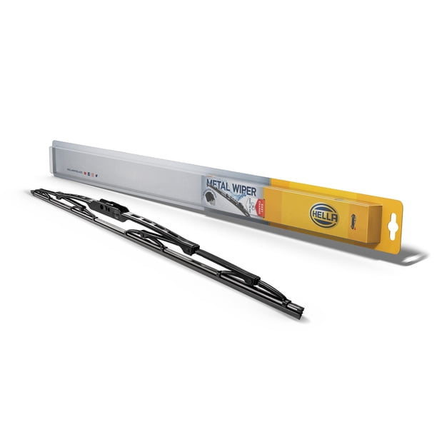 Escobilla limpiaparabrisas Hella de 11" para todo clima, goma, paquete de 2