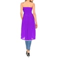 thumbnail image 3 of HAPPY BAY Women's Sleeveless Tube Top Midi Evening Dress Strapless Dresses for Women One Size Fabulous Grape_AB269, 3 of 5