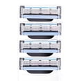 thumbnail image 3 of 3 Layer Sharp Safety Razor compatible with Gillette Mach 3 Manual Razor Blades Replacement Refills Stainless Steel Blades,Pack of 8/12/24/48 E-Shaver head, 3 of 17