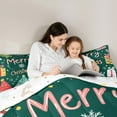thumbnail image 4 of Manfei Graffiti Christmas Tree 7 Pieces Bedding Comforter Set,Merry Xmas Full Bedding Set,Cartoon Christmas Gifts Fitted Sheet Flat Sheet For Girls Kids,Microfiber Bedroom Decor Reversible, 4 of 8