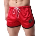 thumbnail image 2 of MSJUHEG Shorts Men Gym Shorts Men Mens Shorts Running Shorts Mens Shorts Casual Polyester Red XL, 2 of 2