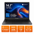 thumbnail image 1 of Laptop Hyundai HYbook Plus, 14.1, Intel Core i5-1035G1 , 16GB RAM, 1TB SSD, Win 11 - Gris, 1 of 5