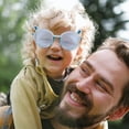 thumbnail image 4 of OULII 2Set Sunglasses for Toddler PC Round Frame Tea All Match Style for Daily Use, 4 of 8