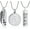 3 Pack-Silver, variant on Paw Print Memorial Lockets Urn Necklace Ash Jewelry Cylinder Keepsake Pendant for Human Pet Ashes Cremation Jewelry