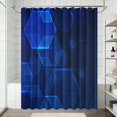thumbnail image 2 of 72x72 Inch Fabric Shower Curtain Waterproof Polyester, Abstract Geometric Print, 2 of 6