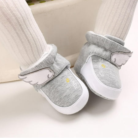 

Christmas Clearance! SuoKom Newborn Baby Boys Girls Crib Shoes Warm Snow Boots Anti-Slip Cute First Walkers