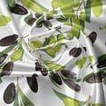 thumbnail image 7 of Ambesonne Italy Valance & Curtain, Black Green Olives on Branch, 55"x30", White and Multicolor, 7 of 7