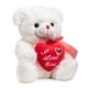thumbnail image 4 of Peluche HollyHome - Oso de peluche «I Love You», 30 cm, color blanco, 4 of 8
