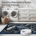 thumbnail image 5 of ODIKA 2'x3' Machine Washable Non-Slip Area Rug, Oceanic High Traffic Rug, Blue, 94248, 5 of 7