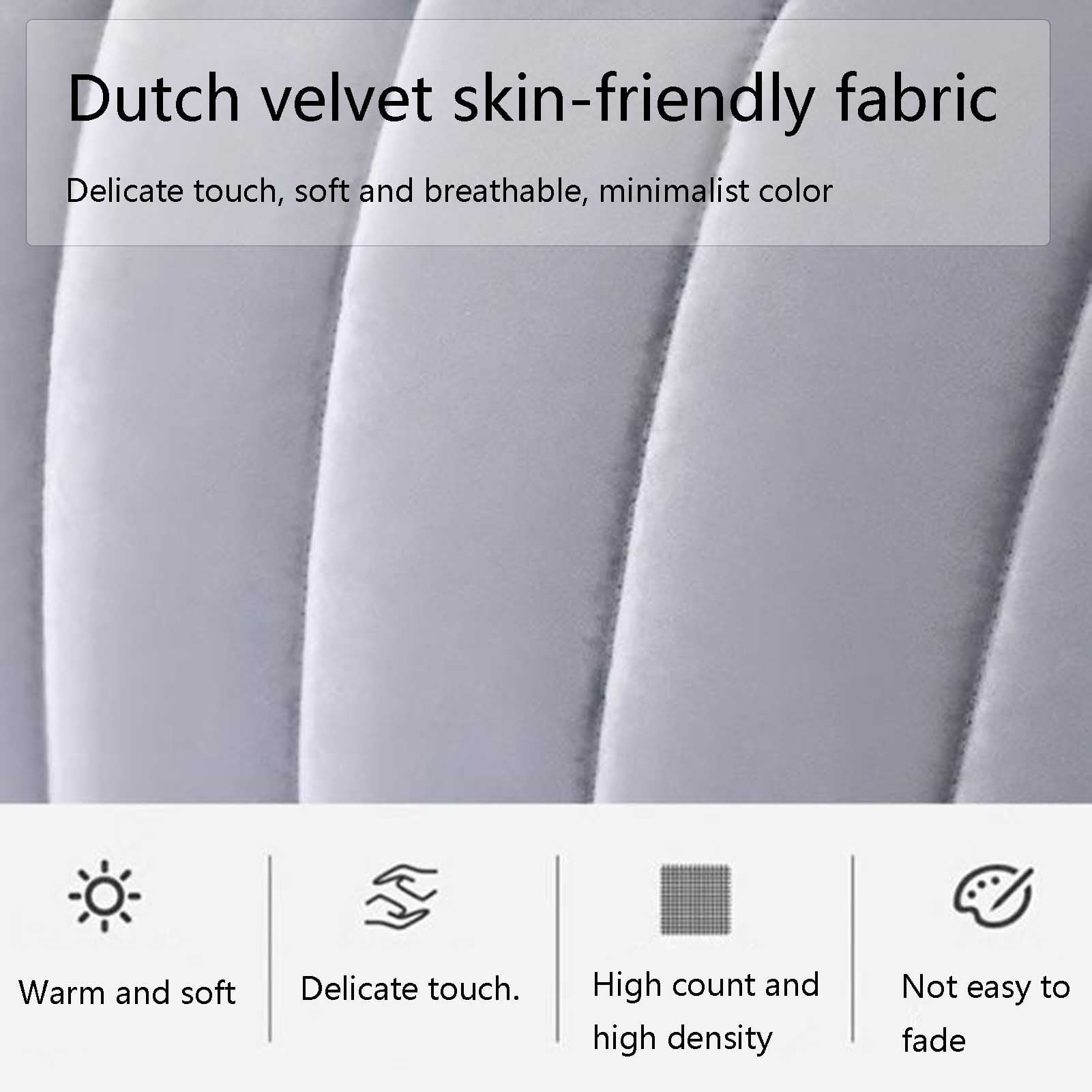 Full Enclosed Bed Headboards Slipcover,Soft Delicate Stretch Fabric Dust-proof Headboard Cover,Non-Slip Head Board Cove for Full Queen King Size Headboard