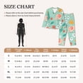 thumbnail image 4 of Yiaed Elephant and Flowers Print Pajamas Women's Long Sleeve Sleepwear Soft Button Down Loungewear Pjs Lounge Set Nightwear Womens Pajama Pants-XX-Large, 4 of 7