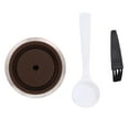 thumbnail image 2 of Reusable Pods Coffee Capsules, Refillable Stainless Steel Coffee Capsule Cup with Spoon Brush for Machine Accessory, 2 of 7