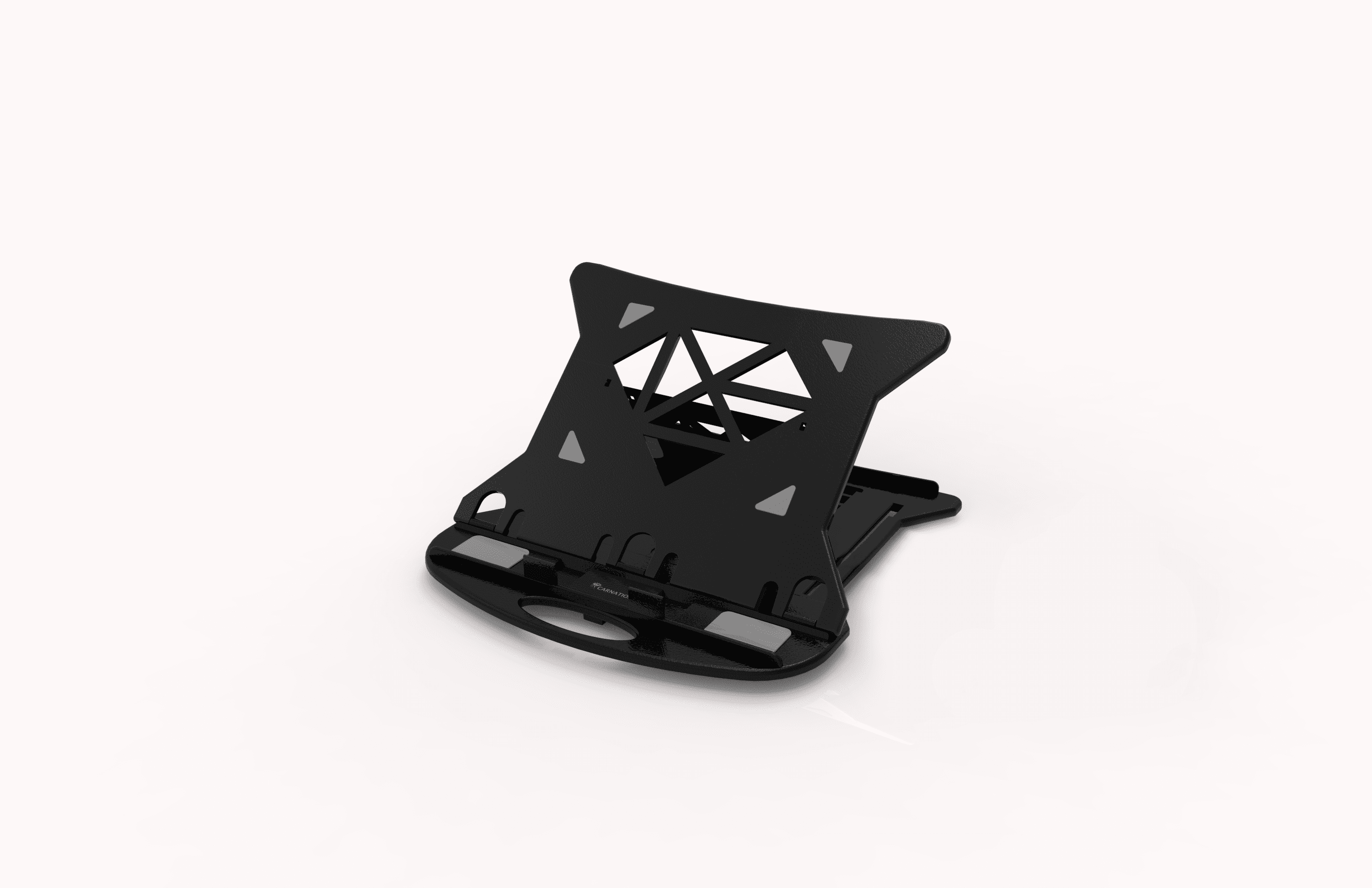 Carnation Adjustable Laptop Stand Patented Riser Ventilated Portable Foldable Swivel Compatible with MacBook Notebook Tablet Tray Desk Table Book with Free Phone Stand and Cable Clip