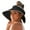 Black, variant on ZHENHONG Sun Hats for Women Summer Fashion Beach Holiday Sun Hat Floppy Straw Hat Casual Solid Color Headwear Black