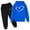 za01-Blue, variant on Gaexia Girls Clothes Size 6/7 Outfits Fall ,Girls Hoodie and Joggers Set Stylish Winter Outfit Comfy Casual Kids Clothes for Toddler to with Print