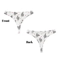 thumbnail image 3 of Balery Funny Chicken Tangas de Algodón para Mujer con Estampado – Ropa Interior Sexy, Transpirable, G-string-3X-Large, 3 of 6