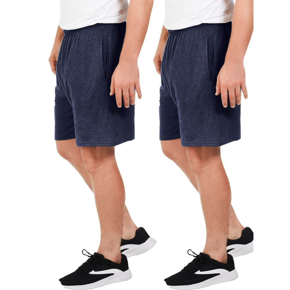 Fruit of the Loom Fruit of the Loom Men's Dual Defense UPF Jersey Shorts with Pockets 2 Pack