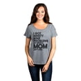 thumbnail image 2 of Thread Tank 99 Problems Mom Aint One Women's Relaxed Slouchy Dolman T-Shirt Tee Heather Grey Large, 2 of 4