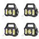 thumbnail image 1 of Antorcha Eléctrica LED Linterna Mano Solar Impermeable para Acampar (USB Solar), 1 of 3