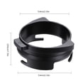 thumbnail image 4 of Monstrate Anillo de dosificación de recepción de polvo de café de 54mm bucle de aleación de aluminio giratorio para máquinas de café de la serie Juegos de servir café y té Negro Monstrate HA005667-01B, 4 of 6