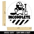 thumbnail image 2 of Incomplete Construction Builder Beaver Teacher Student Rubber Stamp for Scrapbooking Crafting Stamping - Medium 1 Inch, 2 of 7