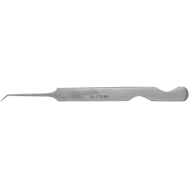 Lash Tweezer Professional Volume False Lash Application Tool | Multi Shapes & Purposes Tweezers | Tweezers for Volume, Isolation & Classic Lashes (Elite #6-45°Angled 6mm Length Tip | Volume)