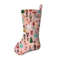thumbnail image 2 of Christmas Stockings,Pink Christmas Nutcracker Pattern Stockings Christmas,14.8'' Xmas Stockings,Christmas Party Favors,Christmas Party Decorations,Christmas Stockings Personalized, 2 of 5