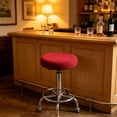 thumbnail image 6 of Corn Pattern Round Stool Cover with Elastic Bands, Imitation Silk Fabric Seat Protector for Bar Counter, Stretchy Fit, 6 of 6
