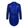 thumbnail image 2 of Zaldita Boys Sequin Tailcoat Classic Fit Tuxedo Suit Jacket Dinner Party Show Swallow-Tailed Coat Blue 6, 2 of 5