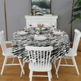 thumbnail image 2 of Leopard Print Round Tablecloth 60x60in(153x153cm) – Waterproof Polyester Table Cover with Full Print Design, Wrinkle Resistant & Washable for Kitchen Dining Party Decor, 2 of 6