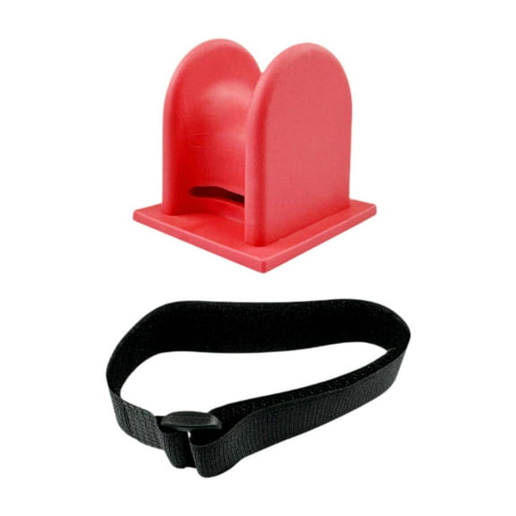 Mornei Fishing Rod Holder Clamp on Kayaking Stand Small Compact Kayak Rod Rack Fishing A Shaped Red