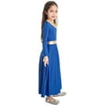 thumbnail image 5 of Yeahdor Kids Girls Church Long Dress Celebration of Spirit Praise Dance Full Length Dance Outfit, 5 of 7