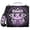 Cute Cat with Skull, variant on 3 Ring Zipper Binder with Shoulder Strap Waterproof Trapper Keeper 2 Inch D-Ring 500 Sheets Capacity Grey