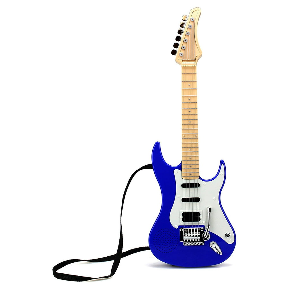 22" Hot Rock Electric Battery Operated Toy Guitar, Plays 4 Different