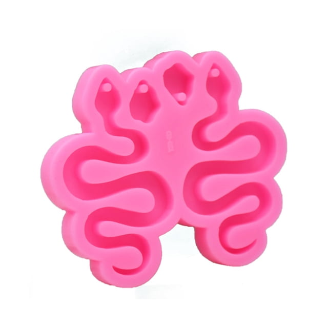 Injueey Moldes de resina epoxi, joyería de silicona, accesorios para hacer Chocolate de serpiente, moldes para pendientes, decoraciones, Artesanía Largo