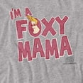 thumbnail image 2 of Johnny Bravo Foxy Mama Women's T Shirt, Athletic Heather, Medium, 2 of 6