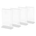 thumbnail image 4 of 4pcs Acrylic Sign Holder Desktop Display Stand Tabletop Sign Holder Vertical Sign Holder, 4 of 4