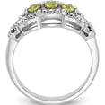 thumbnail image 2 of Sterling Silver Rhodium-Plated Peridot Ringsize 8 (Width 2.48) - Jbsp, 2 of 5