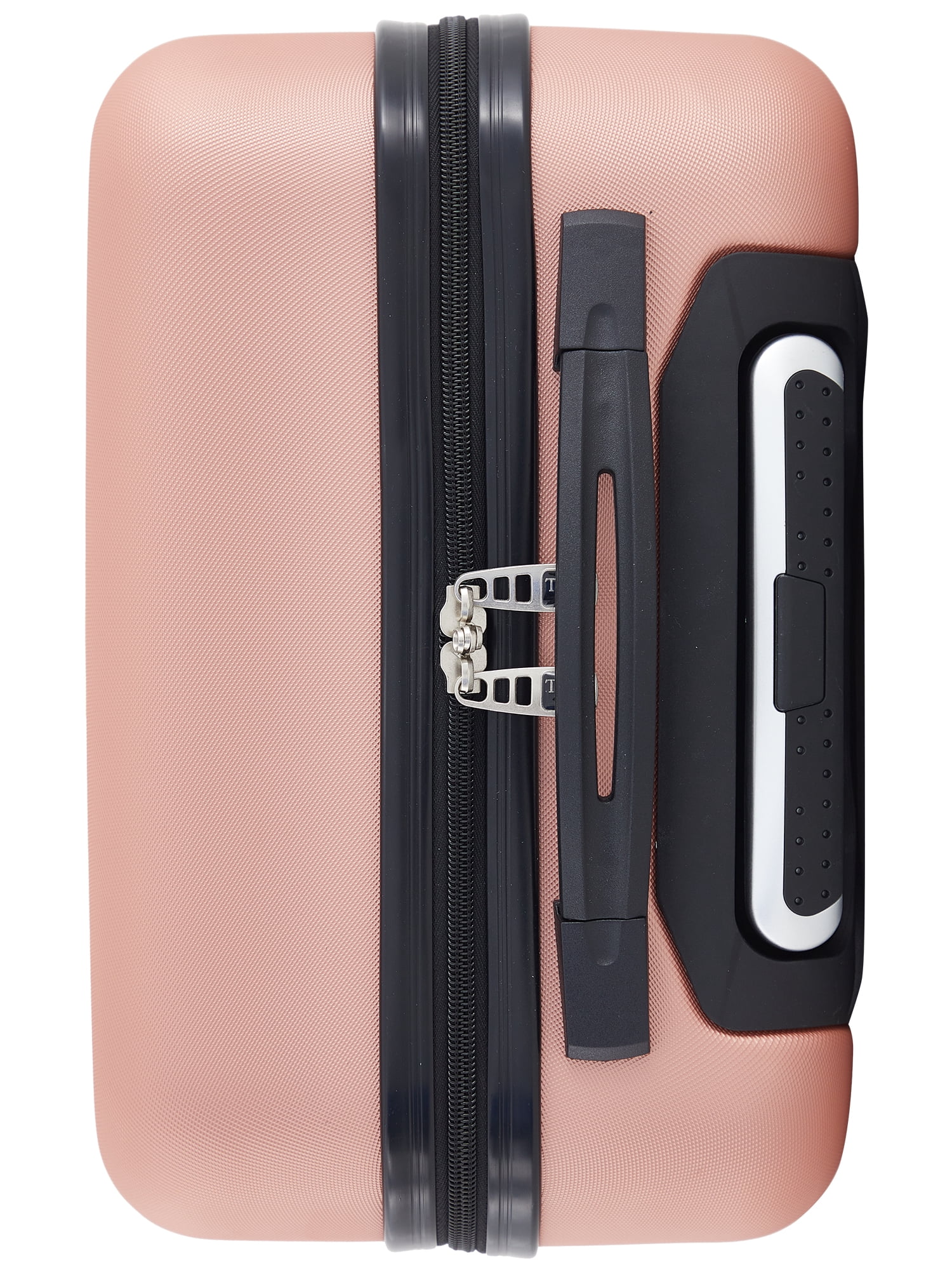 Travelers Club 20" Hard Side Rolling Carry-on Luggage for Travel- Rose Gold