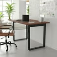 thumbnail image 4 of Flash Furniture Commercial 48"x30" Double Sided Laminate Conference Room Table, Walnut, 4 of 12