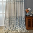 thumbnail image 4 of Sunyuer Luxury Curtains Blue Jacquard Drapes Curtains for Living Room 2 Panels for Bedroom Grommet TopSunyuer, 4 of 6