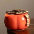 thumbnail image 5 of Tea Cup Set Small And Cute Persimmon Tea Set Suitable For Holiday Gift-giving Teapot Modern Simple Handmade Tea Pot Tea Cup Set Ceramics Teapots & Coffee Servers Travel Tea Set, 5 of 13