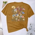 thumbnail image 5 of Aloohaidyvio Graphic T Shirts for Women,Summer Womens Vintage Flowers Crew Neck Shirt Spring Boho Wildflowers Graphic Tee 2024 Casual Short Sleeve T Shirt, 5 of 6
