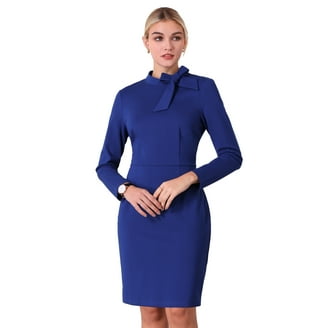 DARING DIVA Women's Tweed Formal Work Long Sleeve Sheath Dress M Cyan Blue - Walmart.com DARING DIVA Women's Tweed Formal Work Long Sleeve Sheath Dress M Cyan Blue - Walmart.com