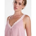 thumbnail image 5 of Joyspun Women’s V Neck Woven Sleep Chemise, Sizes XS-3X, 5 of 6