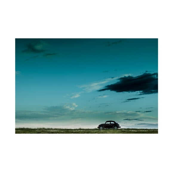 Camilo Otero 'The Red Vw Beetle' Canvas Art