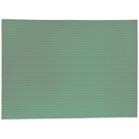 Mini Chevron Green Office Mat by Kavka Designs