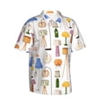 thumbnail image 2 of Hawaiian Shirt For Men, Light Bulb Pattern Urban Mens Button Down Short Sleeve Shirt, Summer Beach Shirts For Men, 2 of 2
